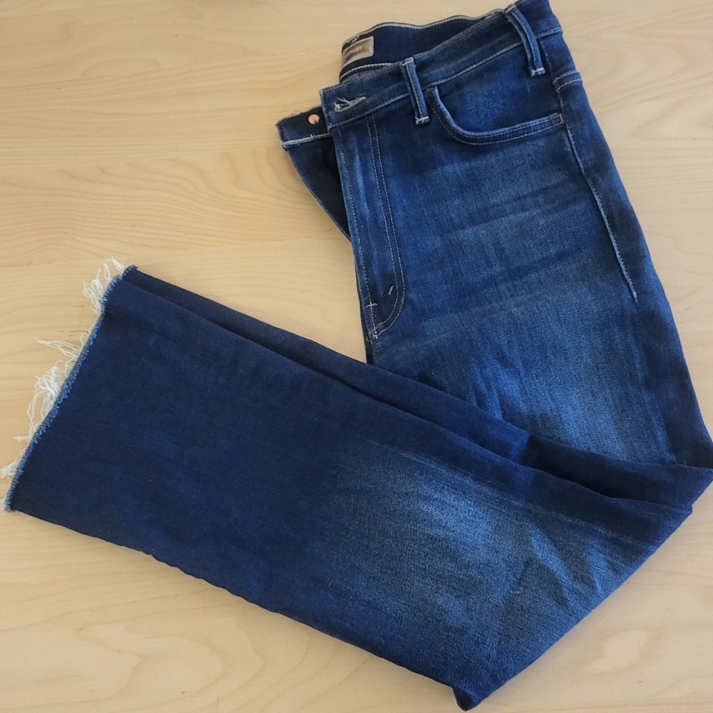 Mother Hustler Ankle Fray 28 Jeans